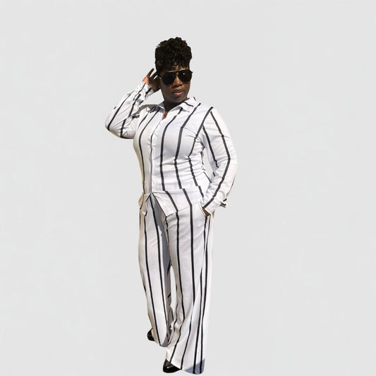 Ursuline Stripe Pants Set